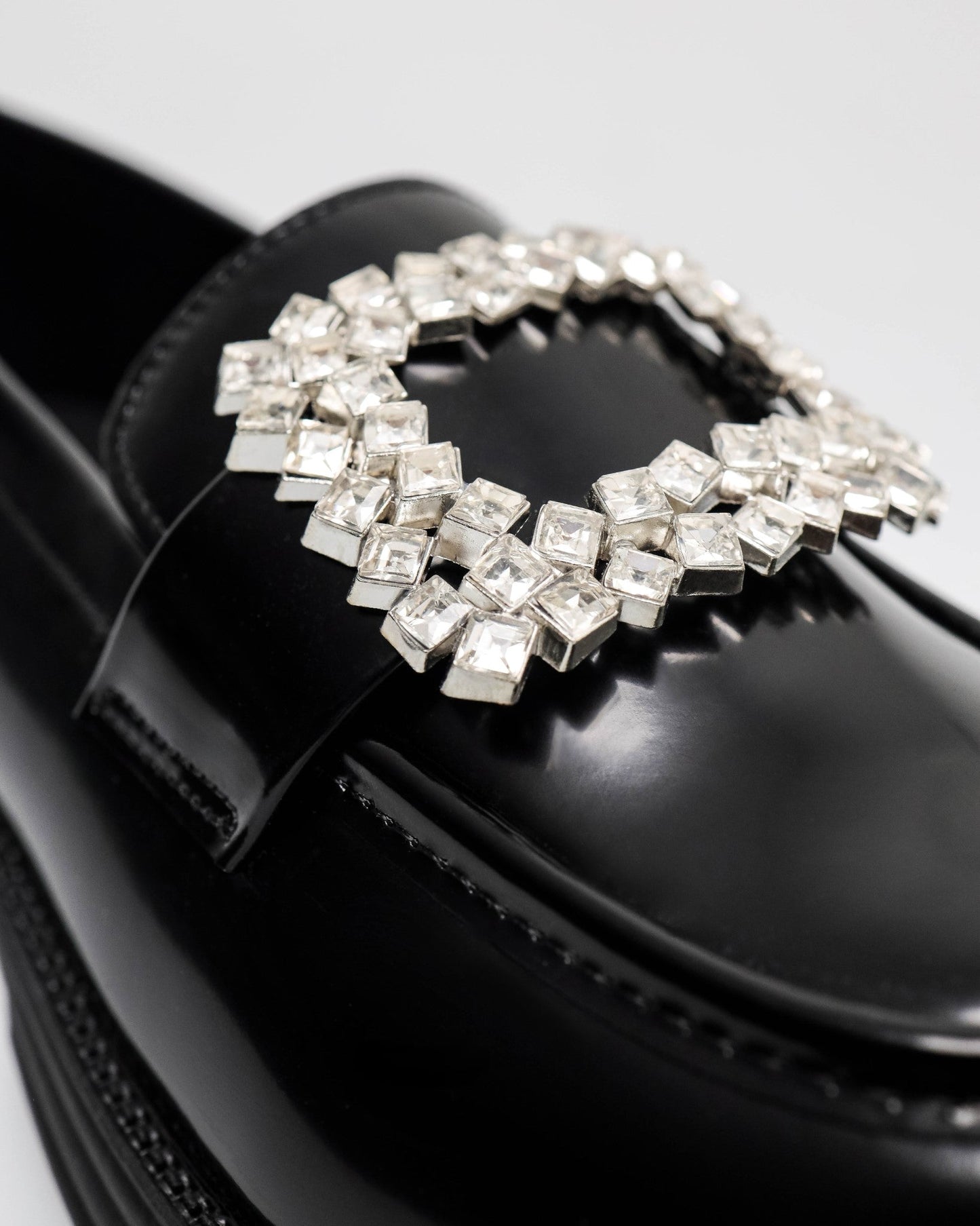 COWHAM NN586 Ladies Crystal Charm Loafers
